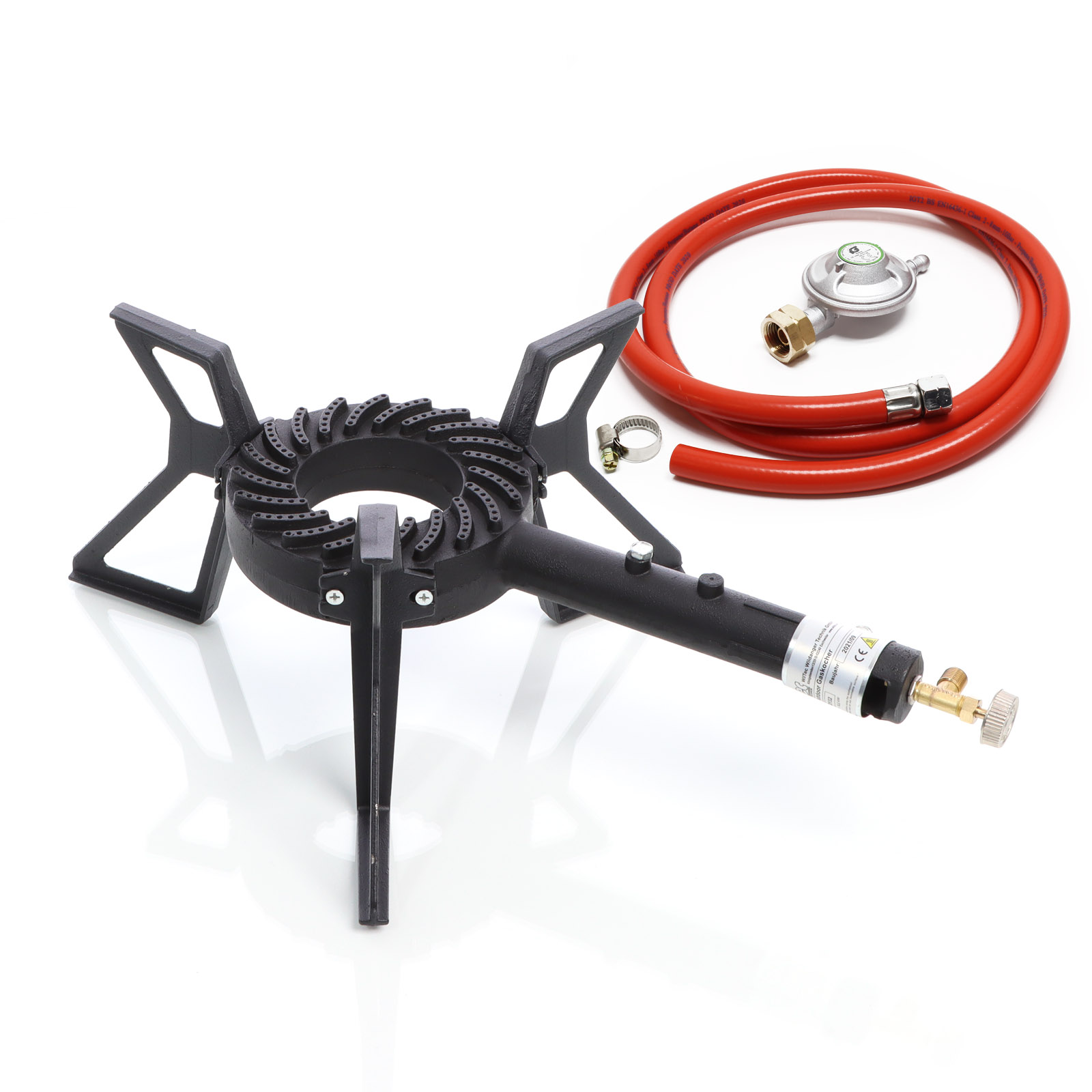 Outdoor Camping Cooker Leisure Time Stove Gas with Hose and Regulator