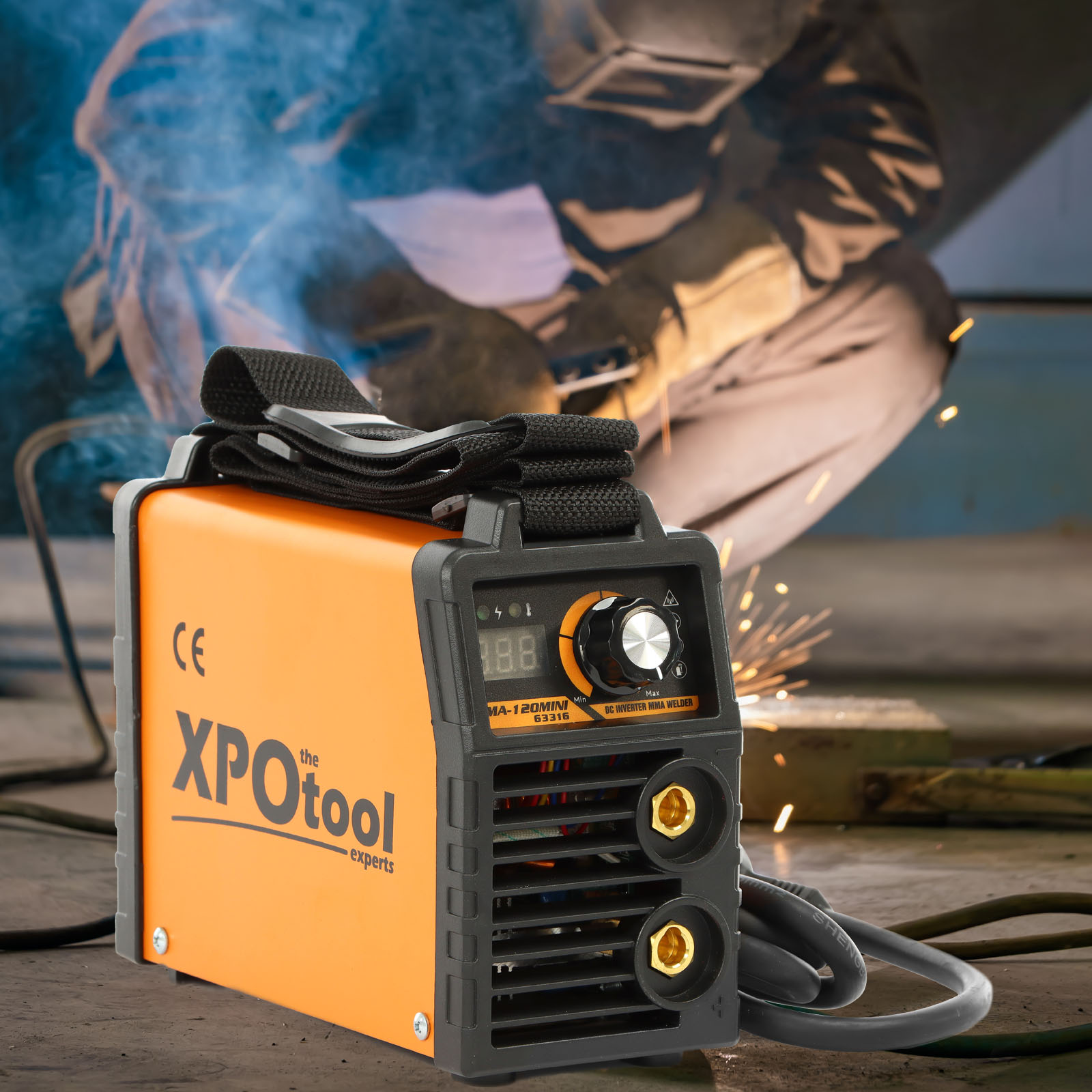 XPOtool MIG100 Soldadora Flux inversor soldador sin gas soldadora