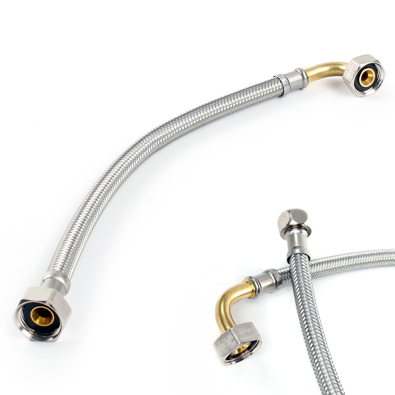 G1/2 Tuyau flexible flexible d'eau de plomberie en acier inoxydable avec la  clé