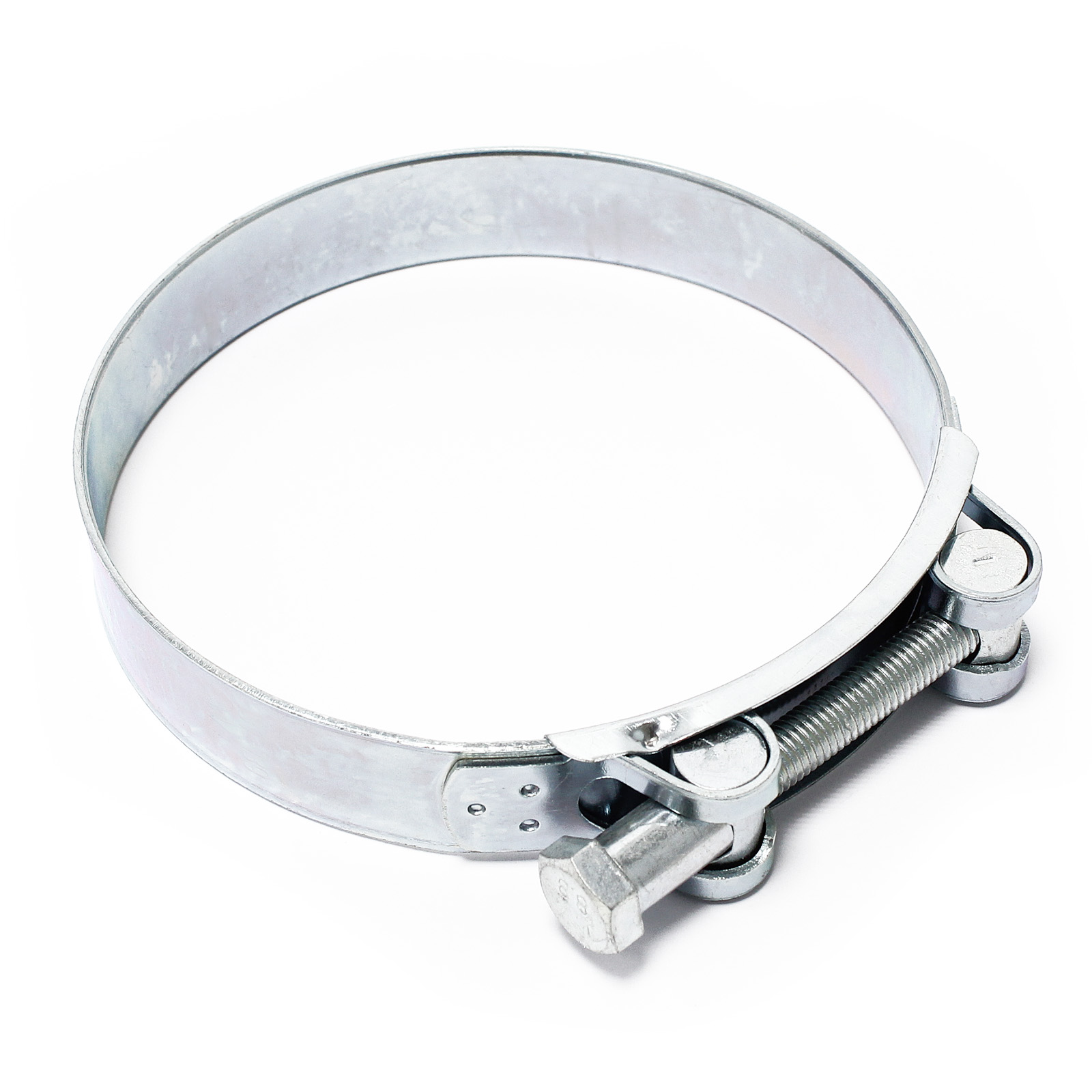64mm>67mm T Bolt Hose Clamp Zinc Plated - 7 Clips