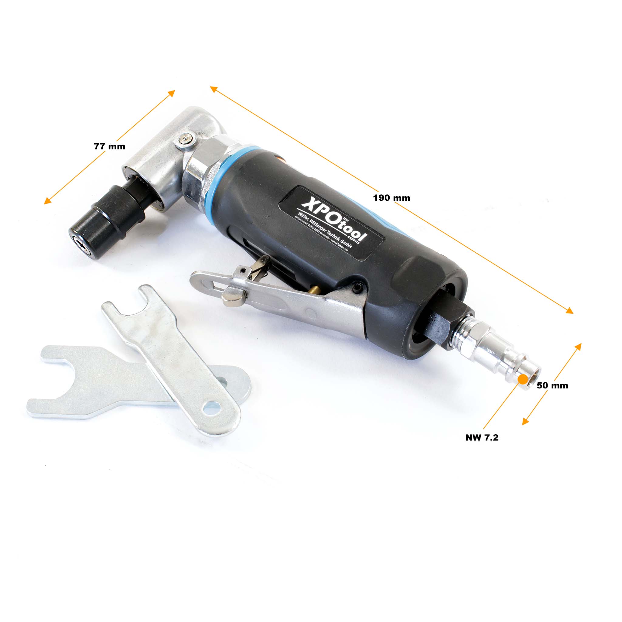 XPOtool Compressed Air Angle Die Grinder 90 Degree 20,000rpm Right Angle  Grinder Polishing Tool