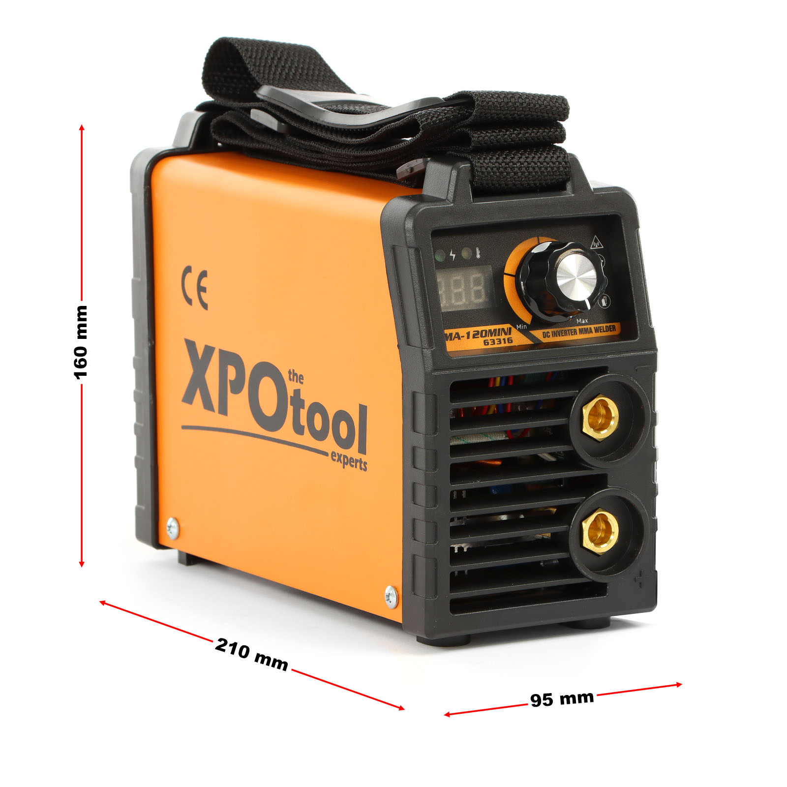 XPOtool MIG100 Soldadora Flux inversor soldador sin gas soldadora de hilo  autoprotegido con IGBT