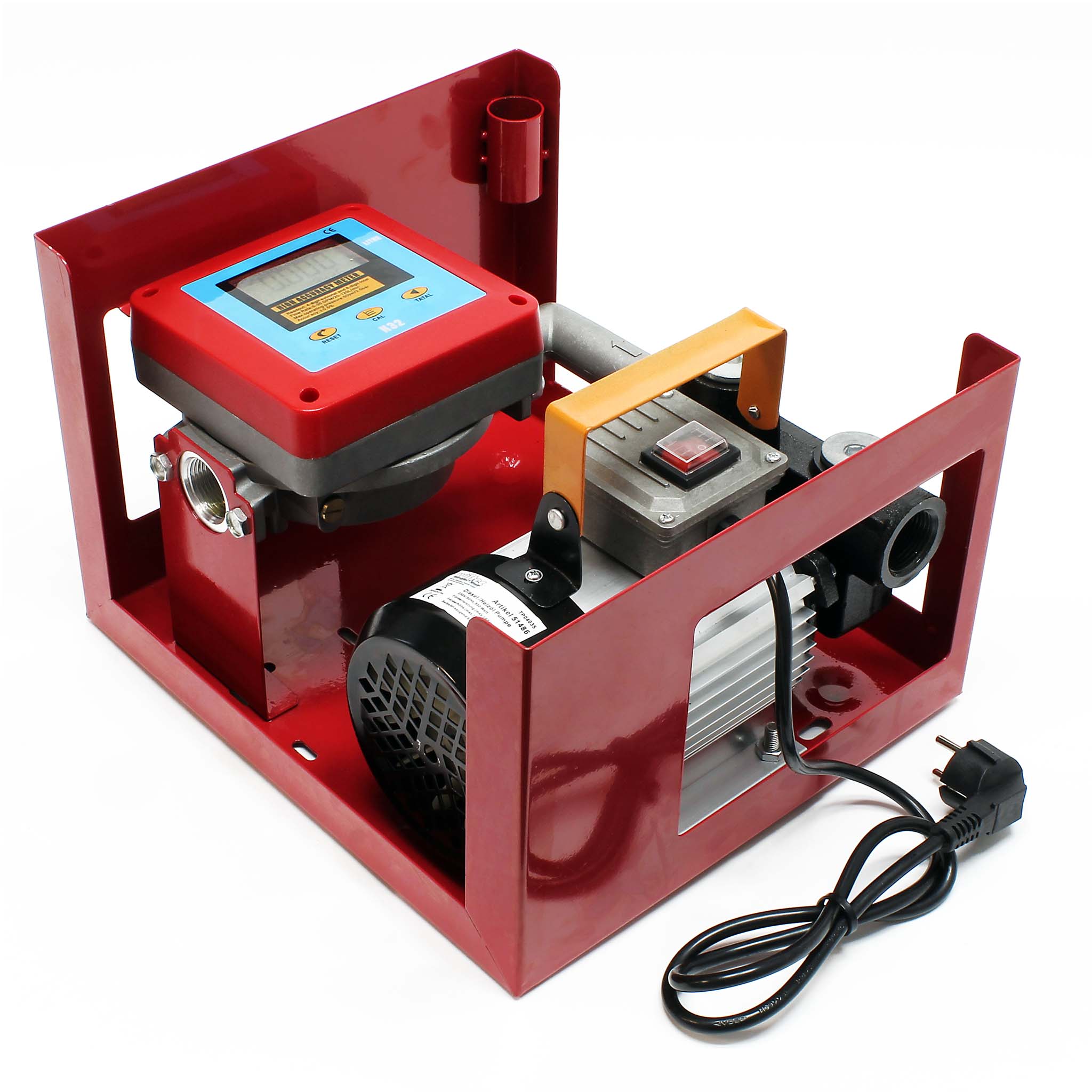 Diesel Pump Heating Oil Pump Self-priming 230 V 550 W 60 l/min Digital  Counter Nozzle Hoses : : Automotive