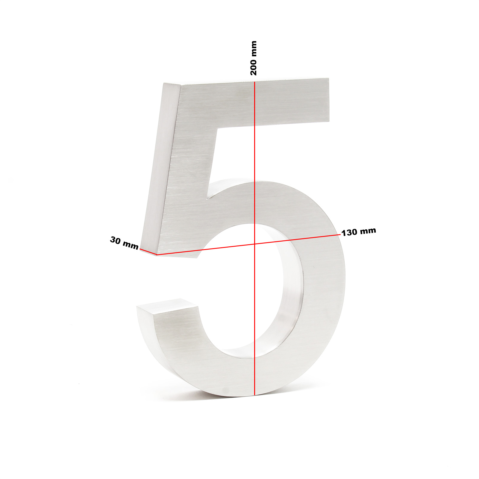Plaque Numéro Maison 20cm Lettre b Design 3D Anthracite