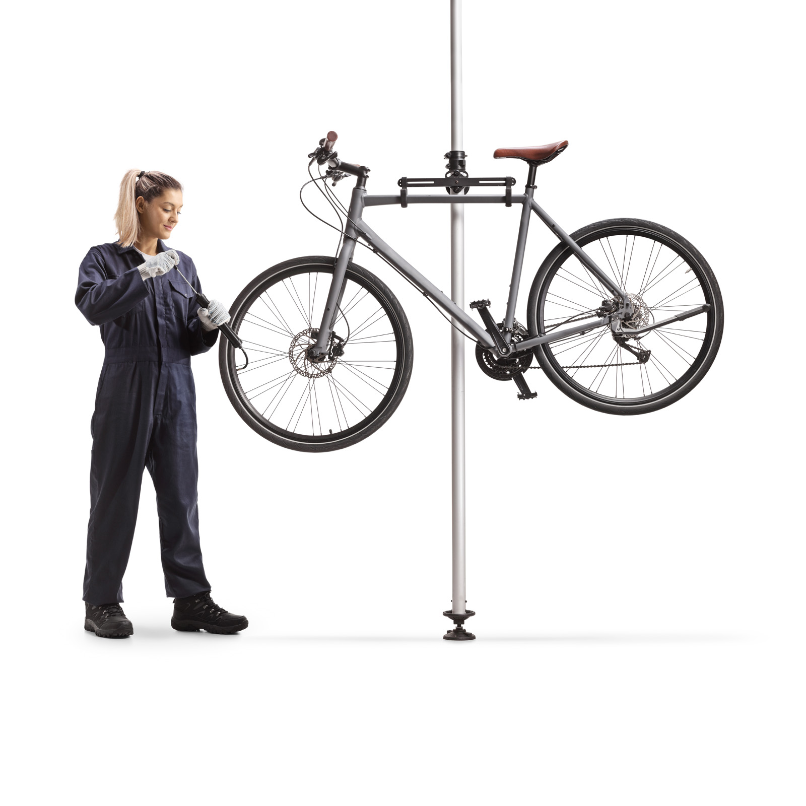Teleskop-Fahrradhalter für 2 Räder (20kg) platzsparend 160-340cm