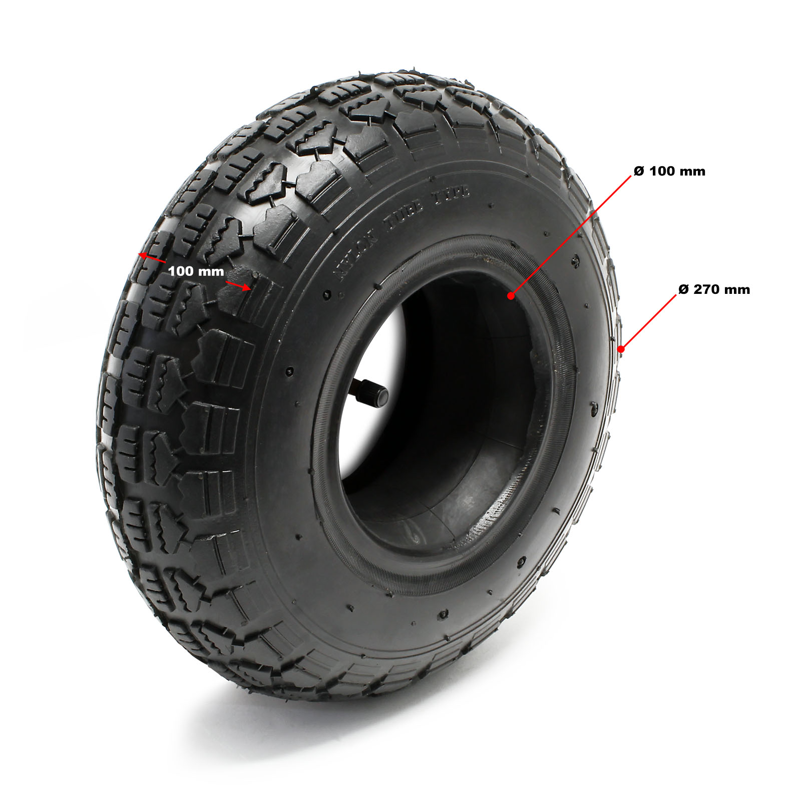 4.10/3.50-4 Tyre  Block Tread Pattern 4pr Tire