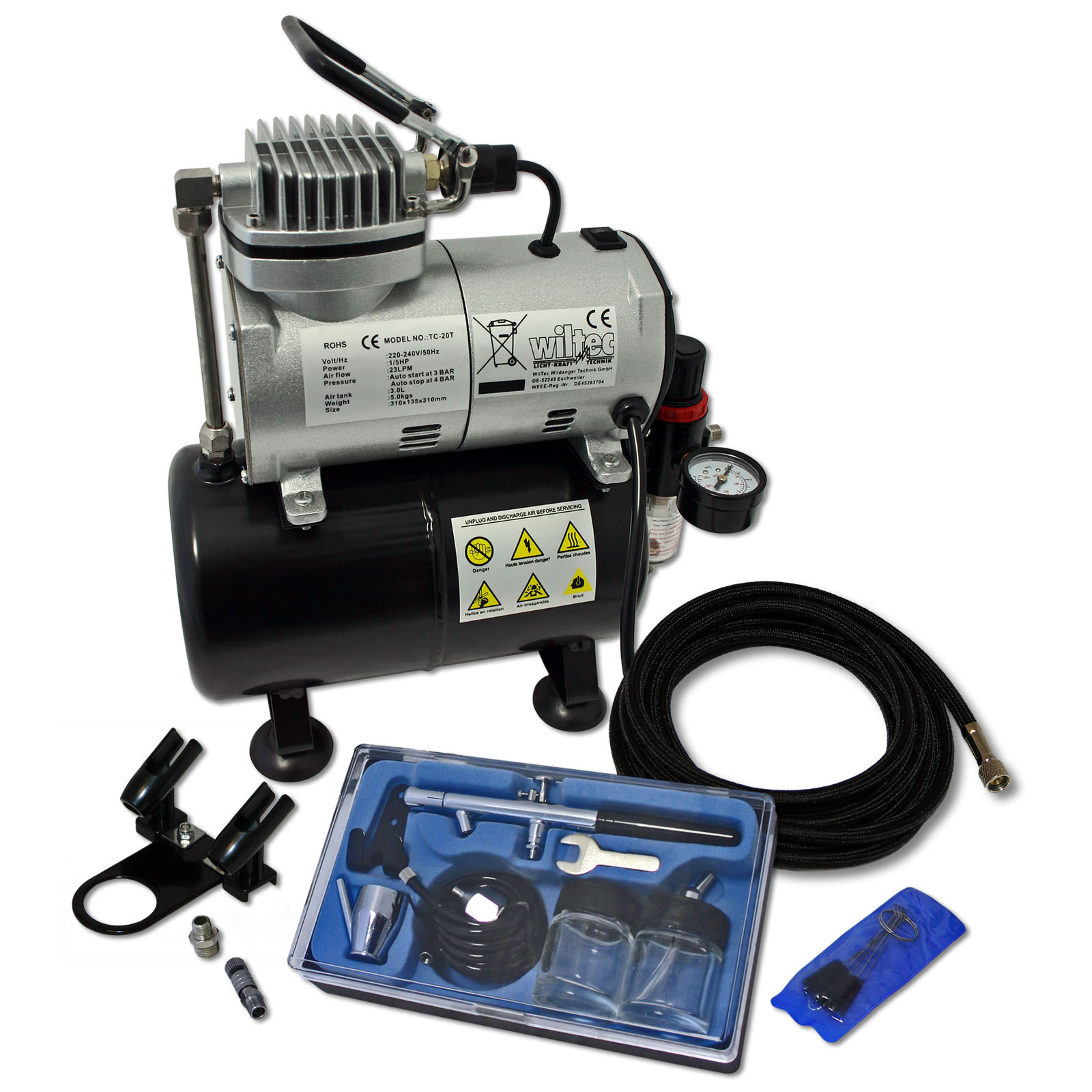 Vigiart 533 AS186K Airbrush Compressor Kit