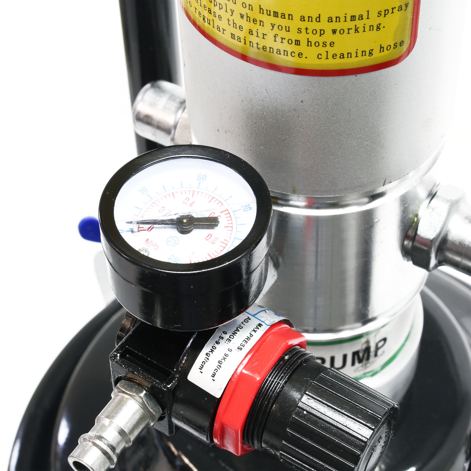 Pompe à graisse à air comprimé avec réservoir de 400cm³ et 4-6bar