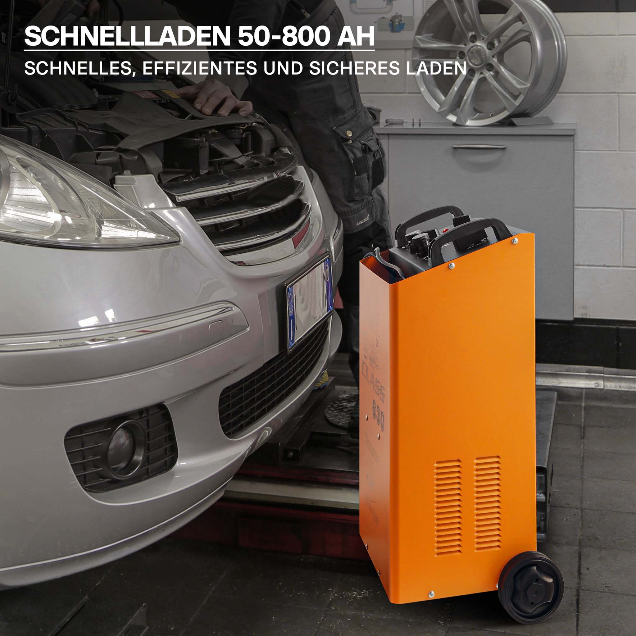 Cargador baterías vehículos 6V 12V 6A Batería Dispositivo carga Automóviles  Taller mecánico Garaje