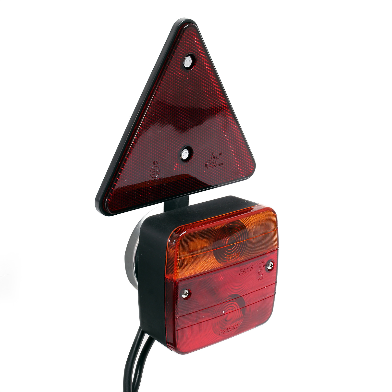  Rampe Éclairage LED Remorque 7 Broches L137cm & Câble de 6m  avec Feux arrière Stop & Clignotants