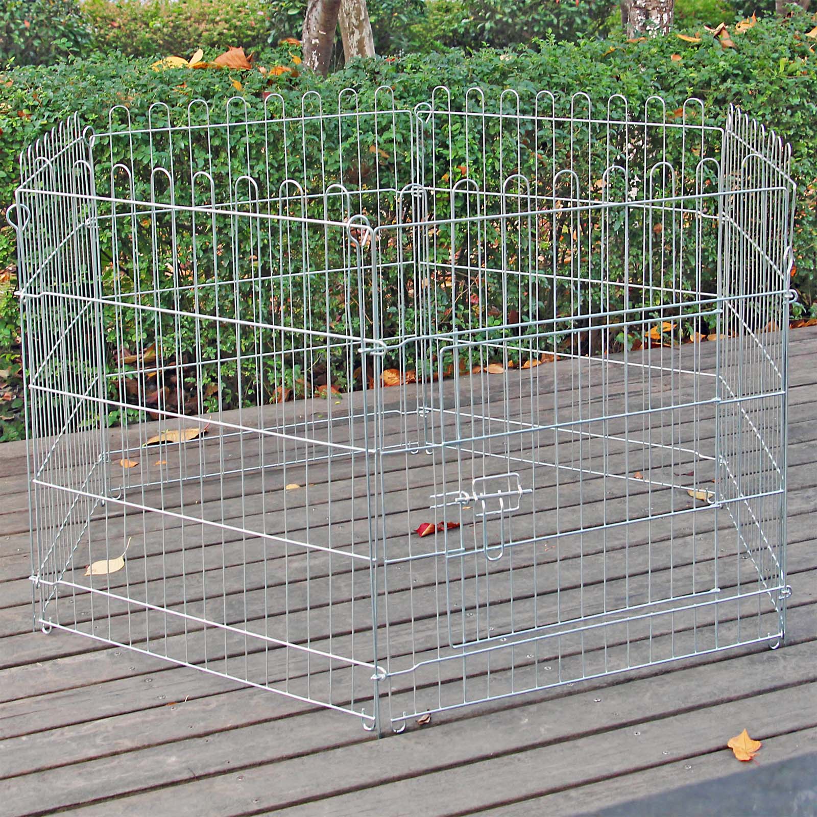 Parc pour chiens Enclos pour chiots 6 pièces 70x60 cm par élément Cage pour  animaux domestiques