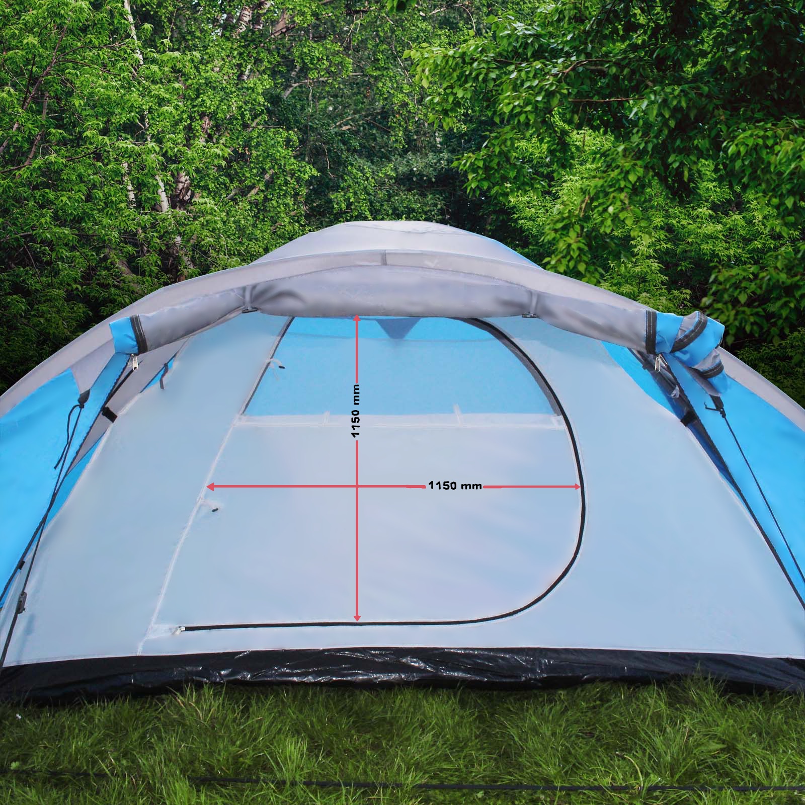 Toboli Tapis Isolant Auto-gonflant 180x50x2,5cm Matelas Sol Natte Camping  Outdoor en Bleu