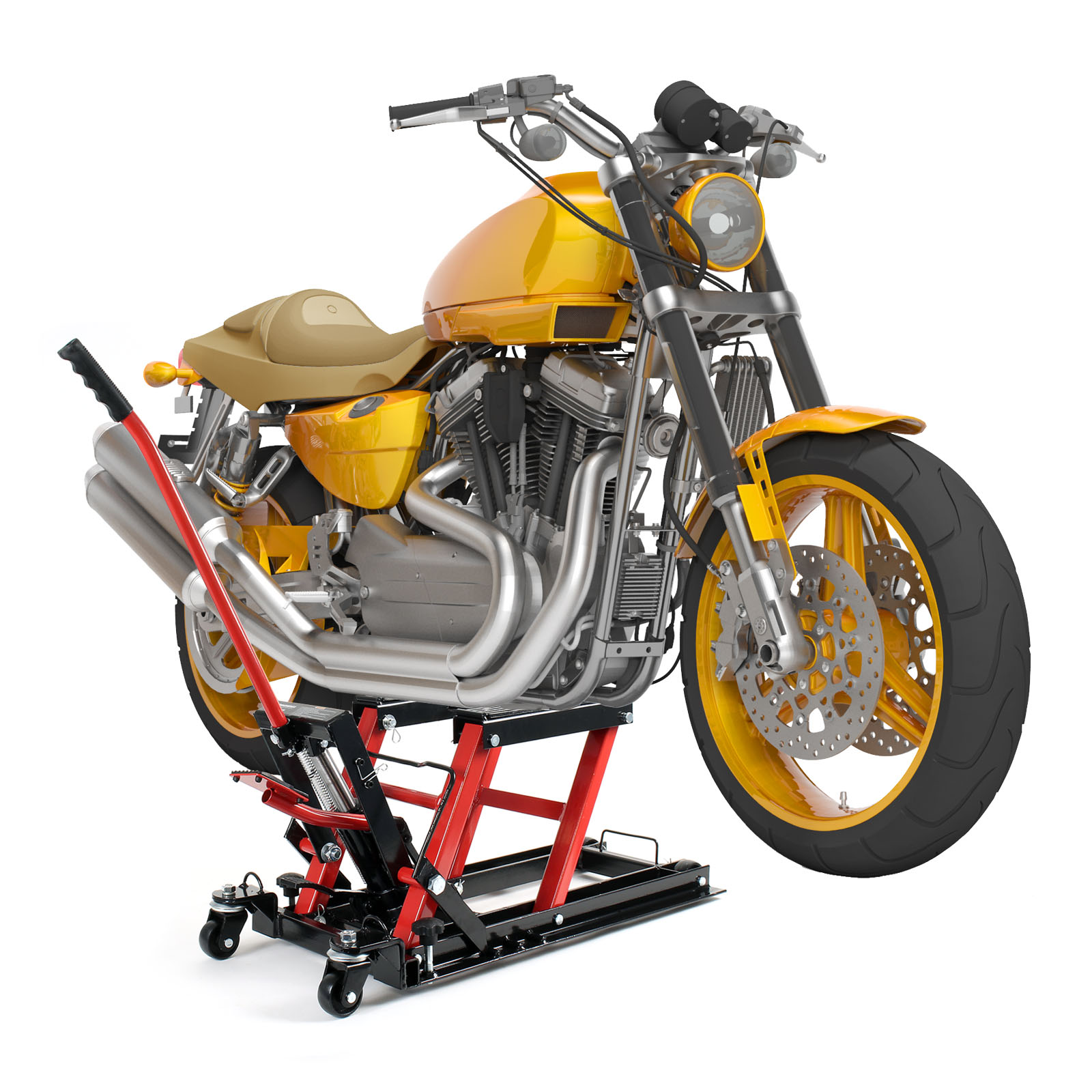 Cric de motos plateforme de montage hydraulique support levage de moto ATV  680kg