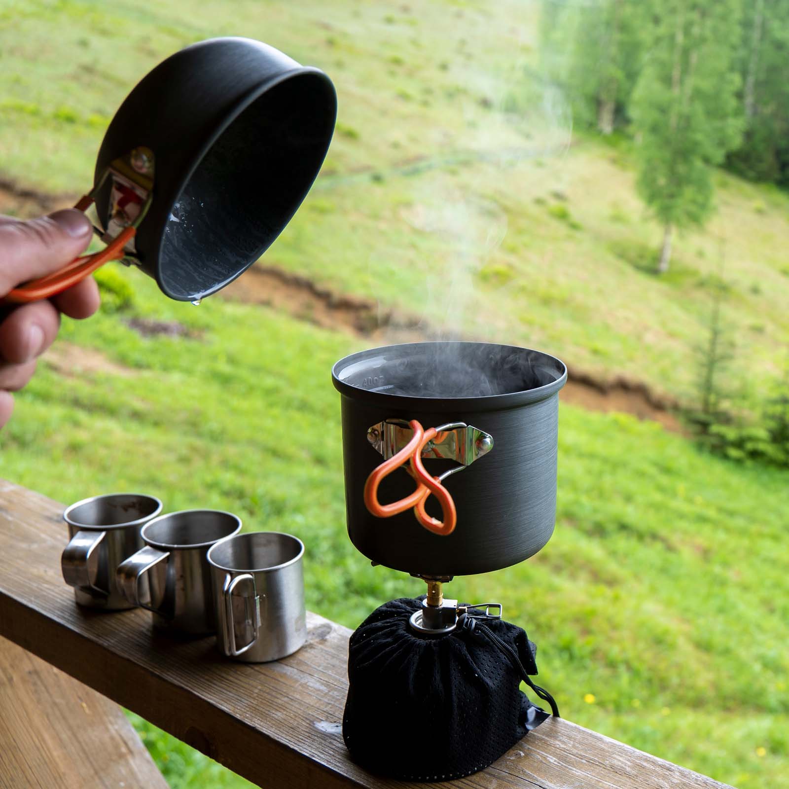 Cucina Mobile Da Campeggio Picnic Viaggio Pieghevole Con Borsa Montaggio  Rapido