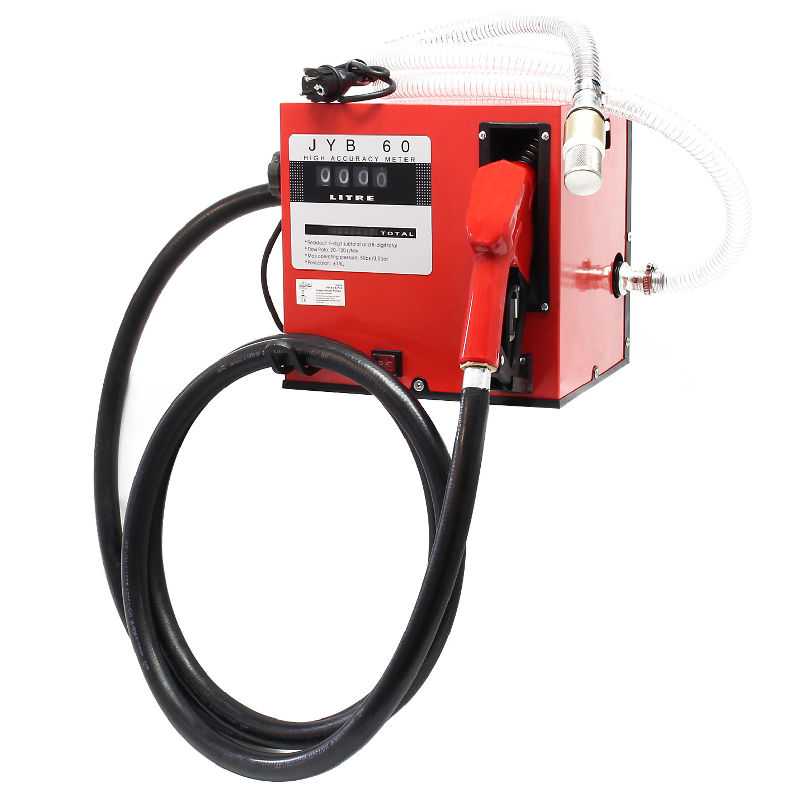 Pompe diesel auto-amorçante pompe à mazout avec 230V 550W 20-60 l/min