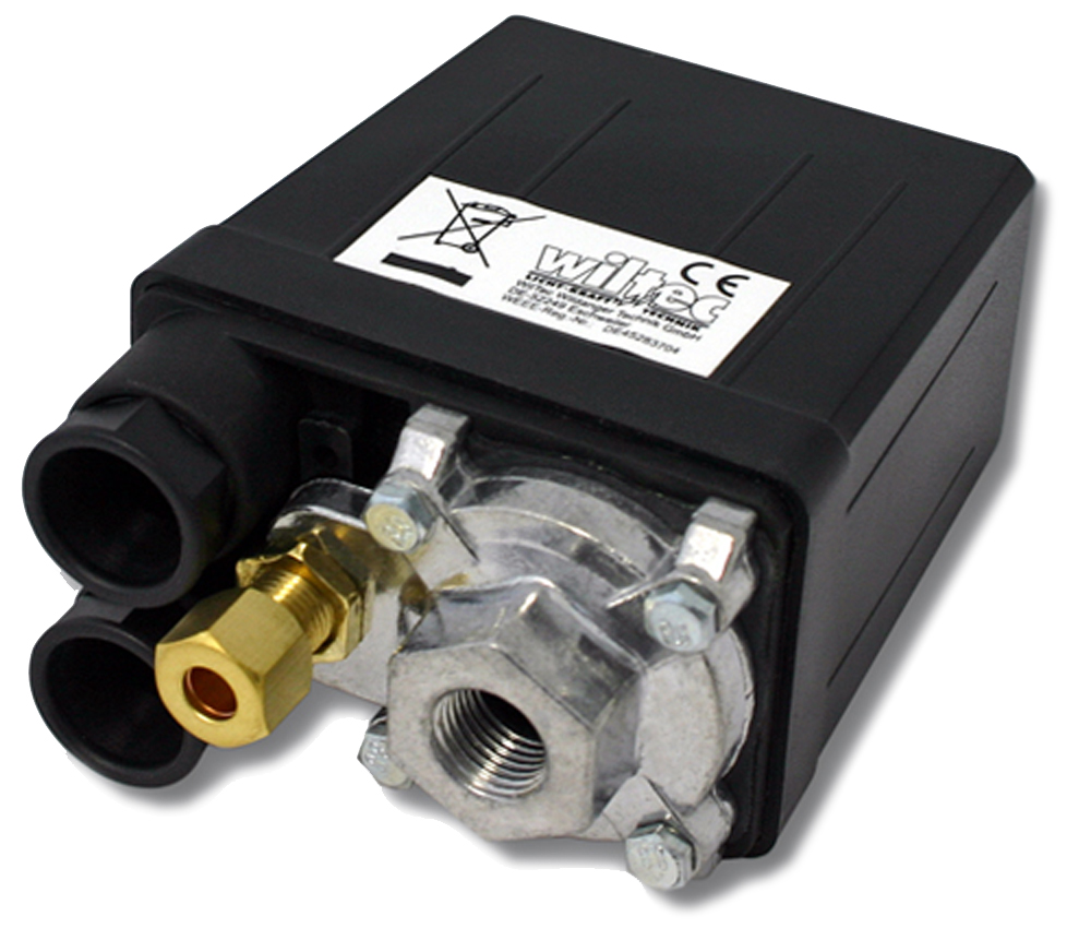 Druckschalter 230V für Kompressoren 10A 3-12bar Luftkompressoren