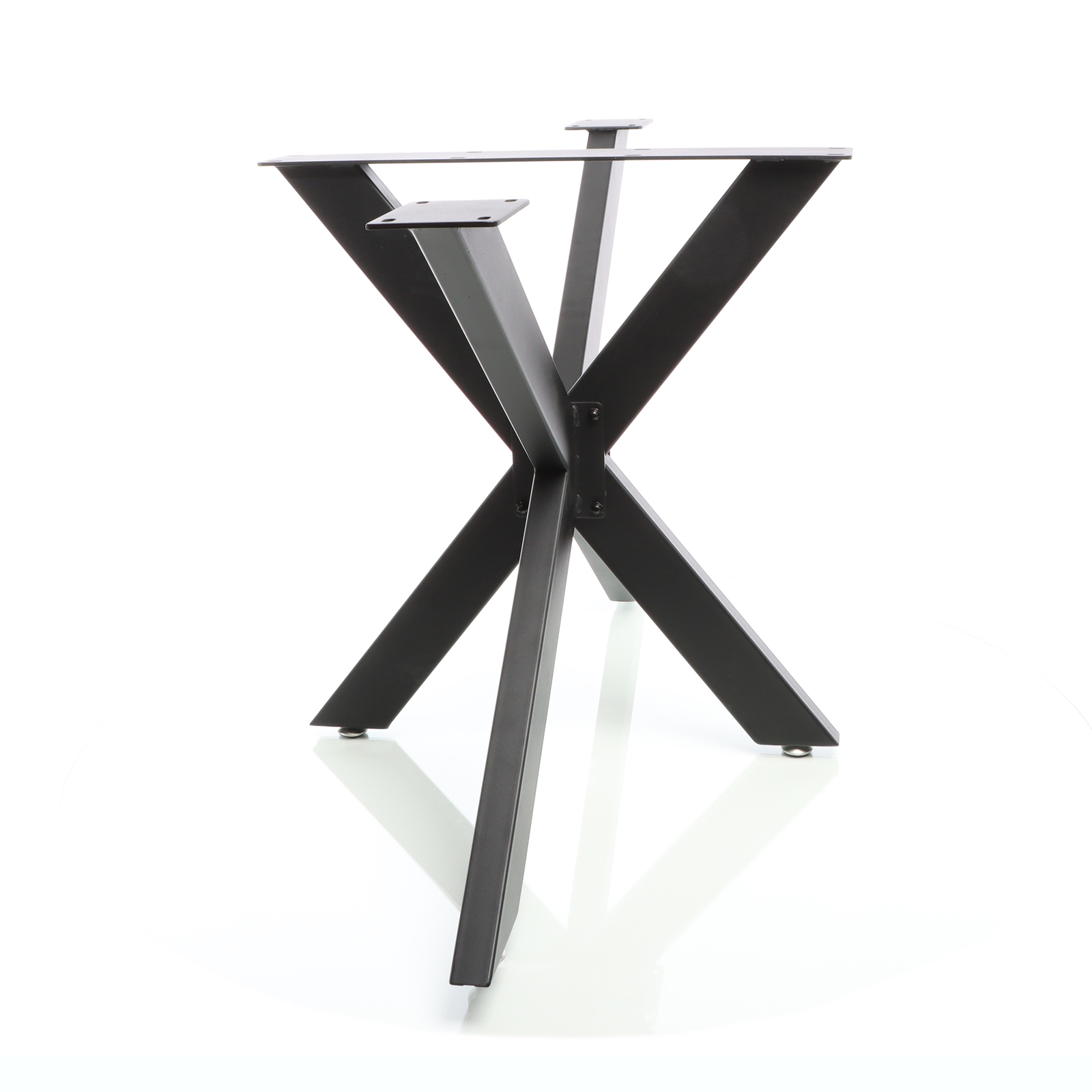 Patas de mesa de acero en forma de araña, marco de mesa de comedor de metal  de 28 pulgadas de alto x 59 pulgadas de ancho x 30 pulgadas de