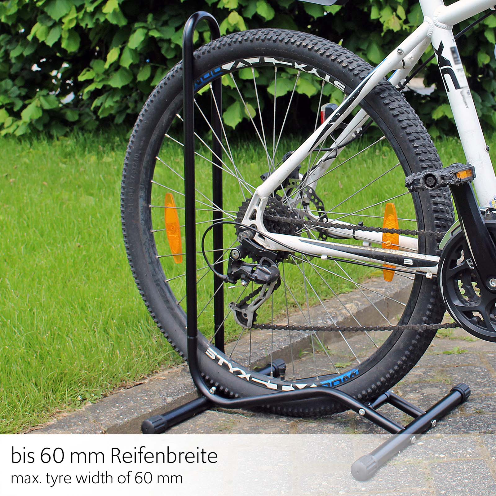 Béquille de vélo et contre plaque pour béquille sur cadre bicyclette