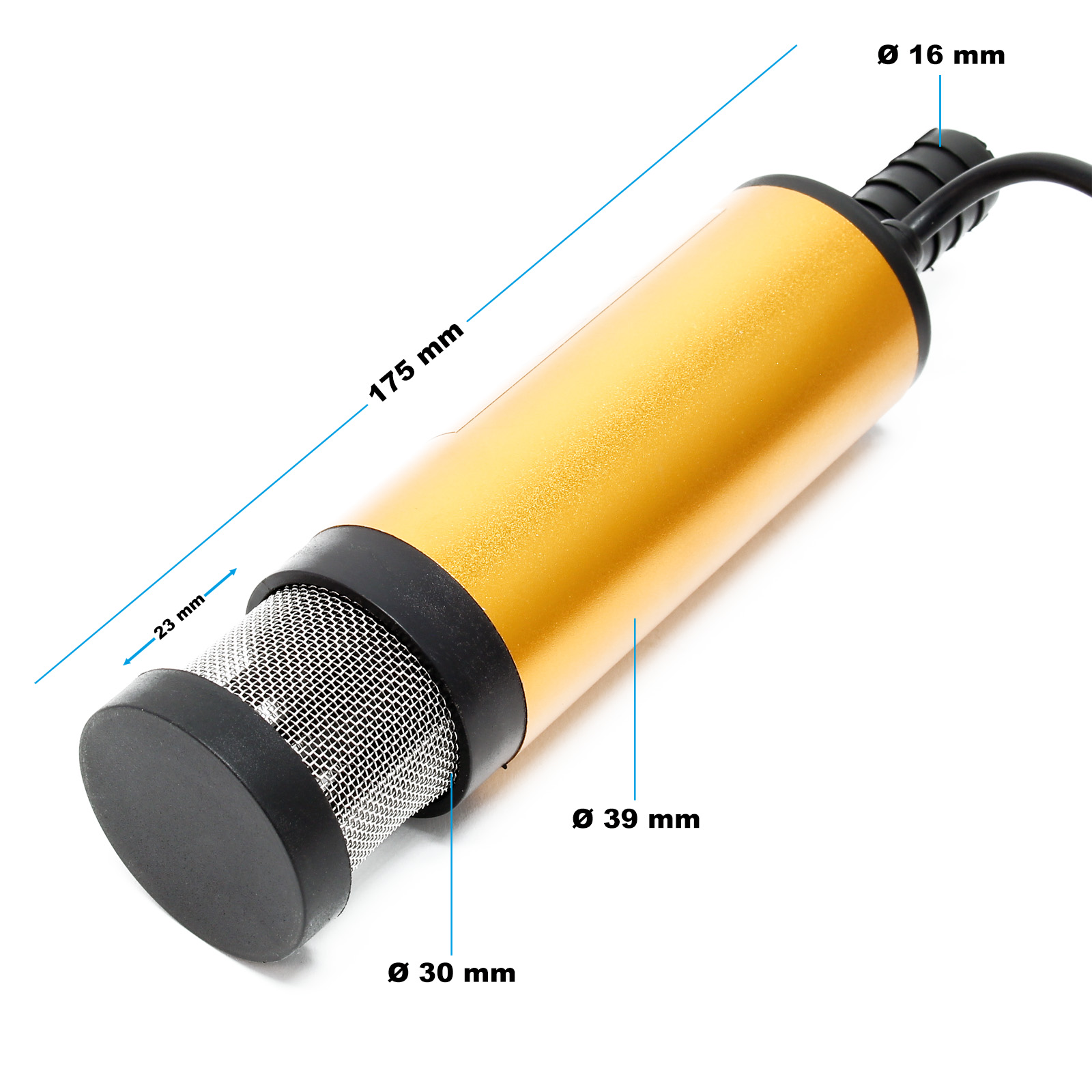 Gleichstrom-Wasserpumpe 4,2 W 230 l / h 12 V Geräuscharme Mini