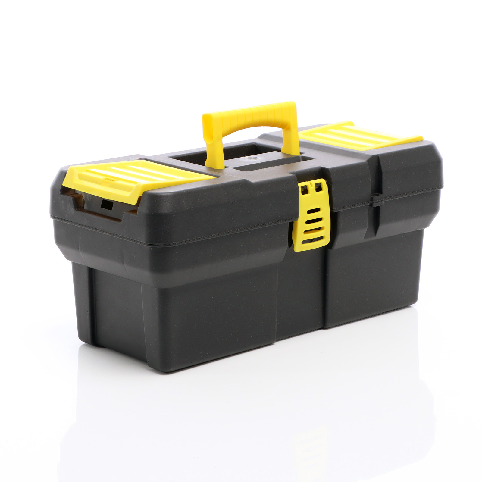 XPOtool Aufbewahrungsbox 41x20x19cm Werkzeugbox mit Ablage und Deckel
