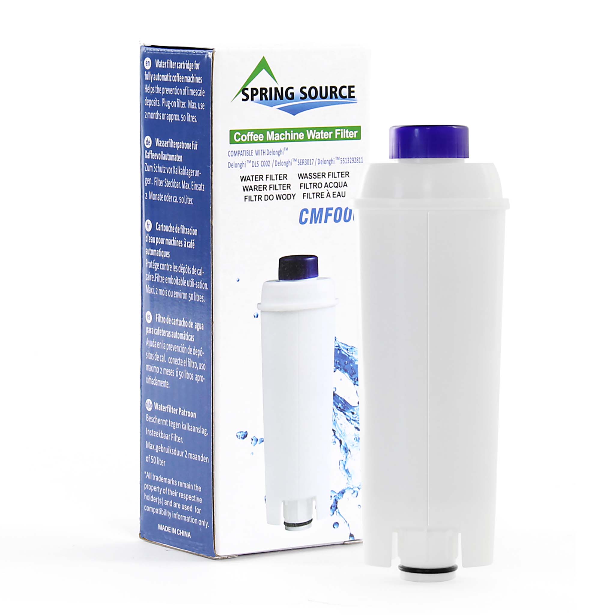 iRhodesy Filtro Cafetera para DeLonghi DLSC002, Filtro de Agua Compatible  con Delonghi Magnifica s, ECAM, ESAM