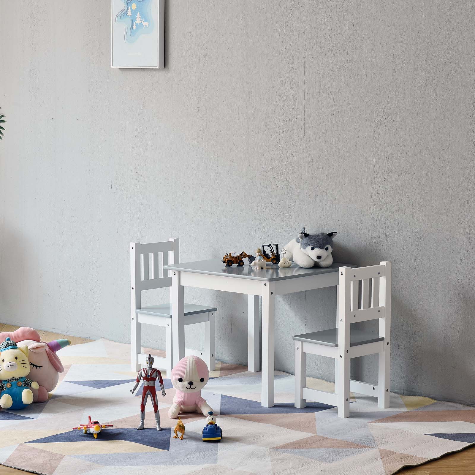 SUNDVIK tavolo per bambini, grigio, 76x50 cm - IKEA Italia